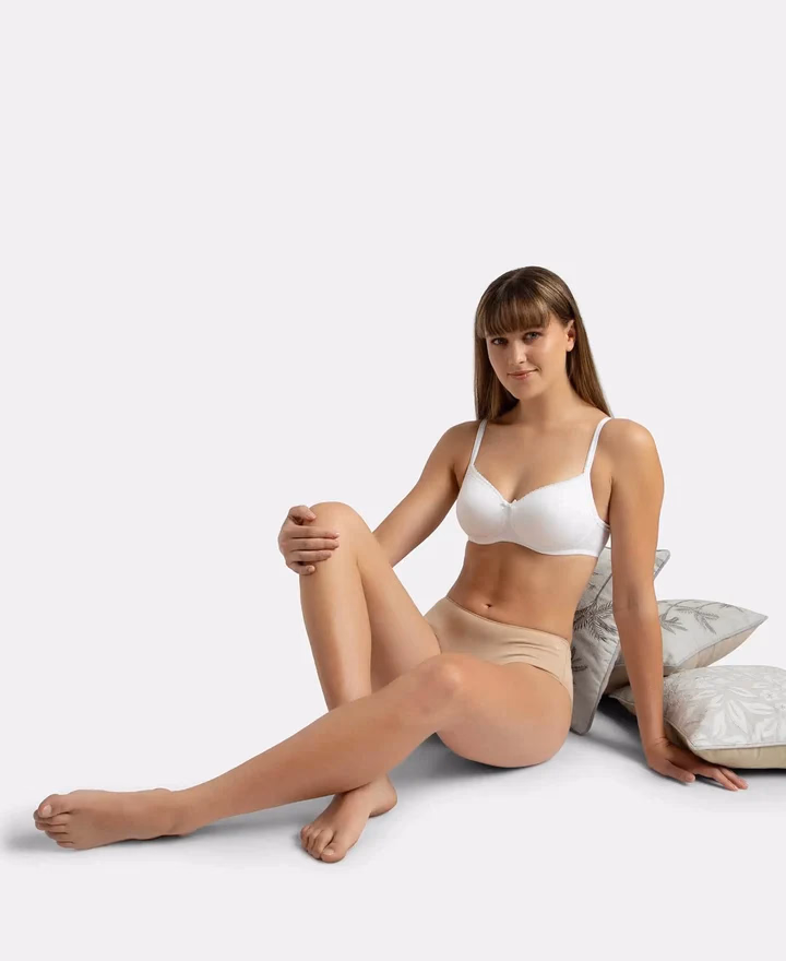 Jockey Women - White - Fashion Essentials - Wire-Free Padded Bra-1723-Stretch