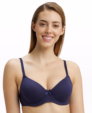 Jockey Women - Classic Navy  - Fashion Essentials - Under-Wired Padded Bra- 1245-Stretch