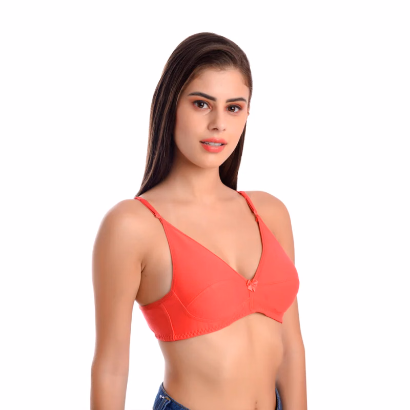 Teusy - Red - Contrast Padded Bra