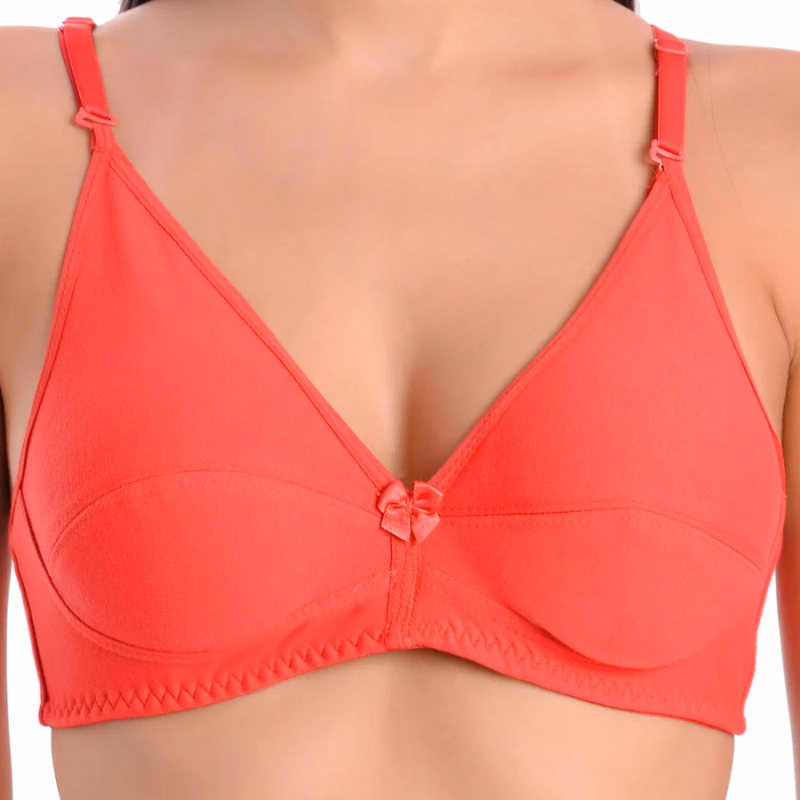 Teusy - Red - Contrast Padded Bra