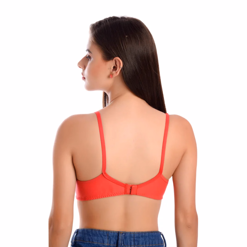 Teusy - Red - Contrast Padded Bra