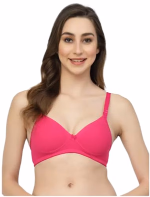 Floret - Magenta - Heavily Padded Push-up Bra - T-3093