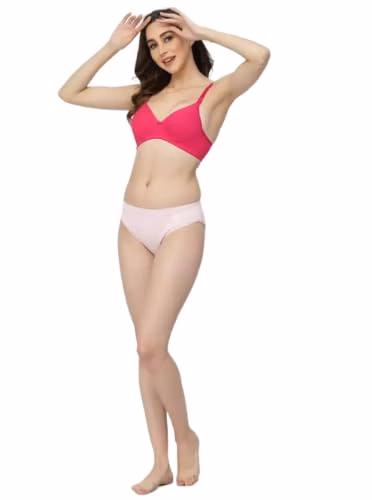 Floret - Magenta - Heavily Padded Push-up Bra - T-3093