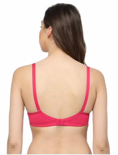 Floret - Magenta - Heavily Padded Push-up Bra - T-3093