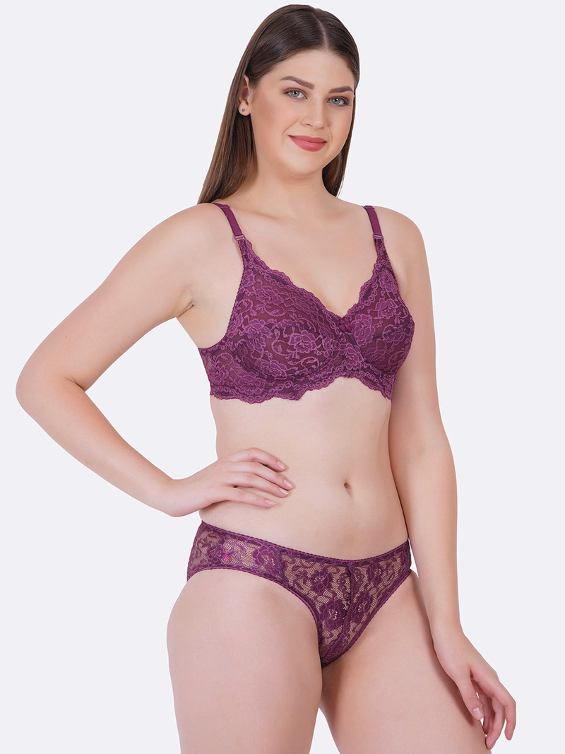 Zoom Lingerie - Wine - Camilla Set