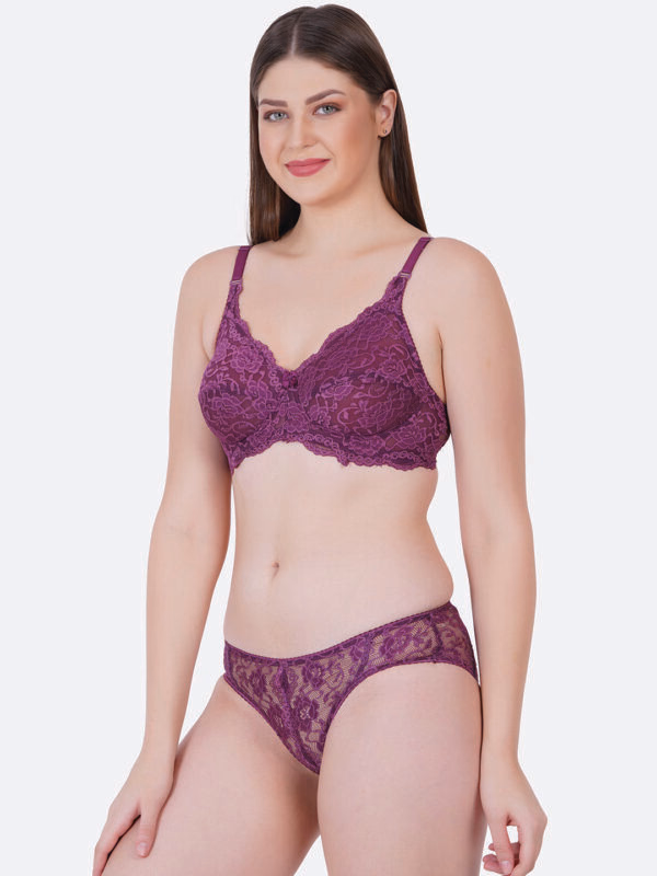 Zoom Lingerie - Wine - Camilla Set
