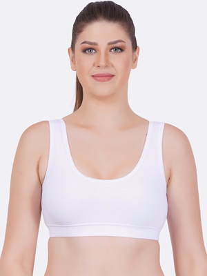 Zoom - White - Sport Bra - Z-1005