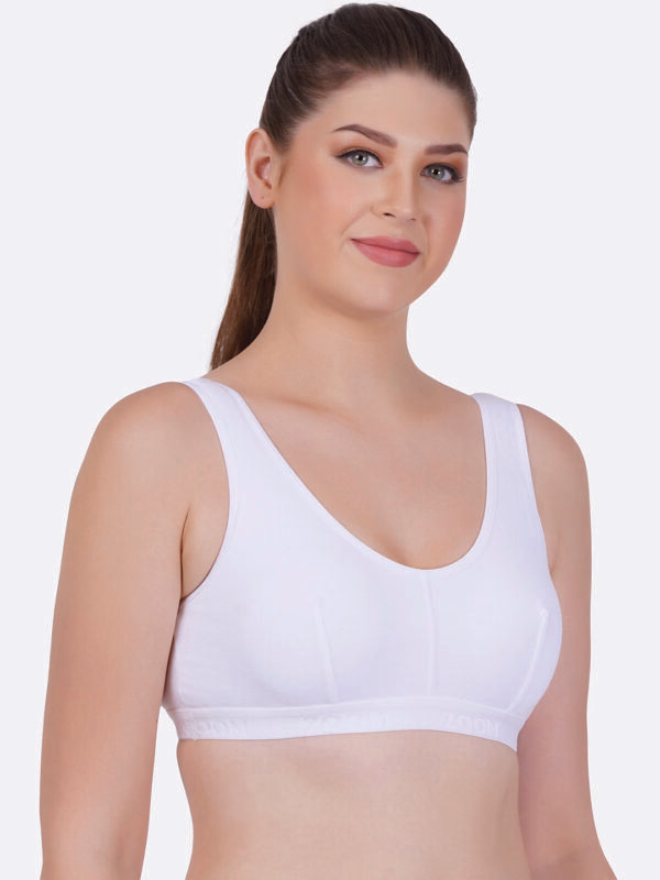 Zoom - White - Sport Bra - Z-1007