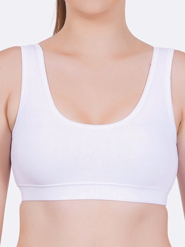 Zoom - White - Sport Bra - Z-1005