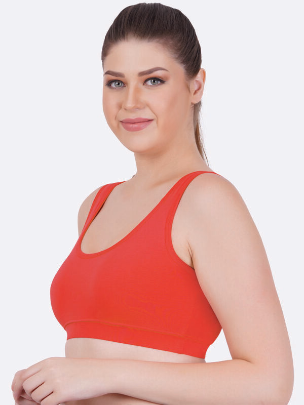 Zoom  - Red - Sport Bra - Z-1005