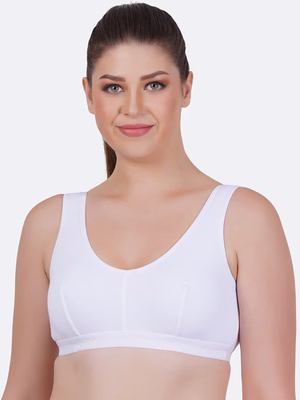 Zoom - White - Sport Bra - Z-1007