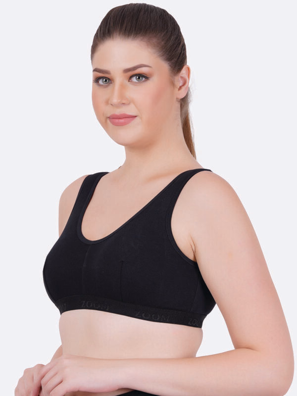Zoom - Black - Sport Bra - Z-1007