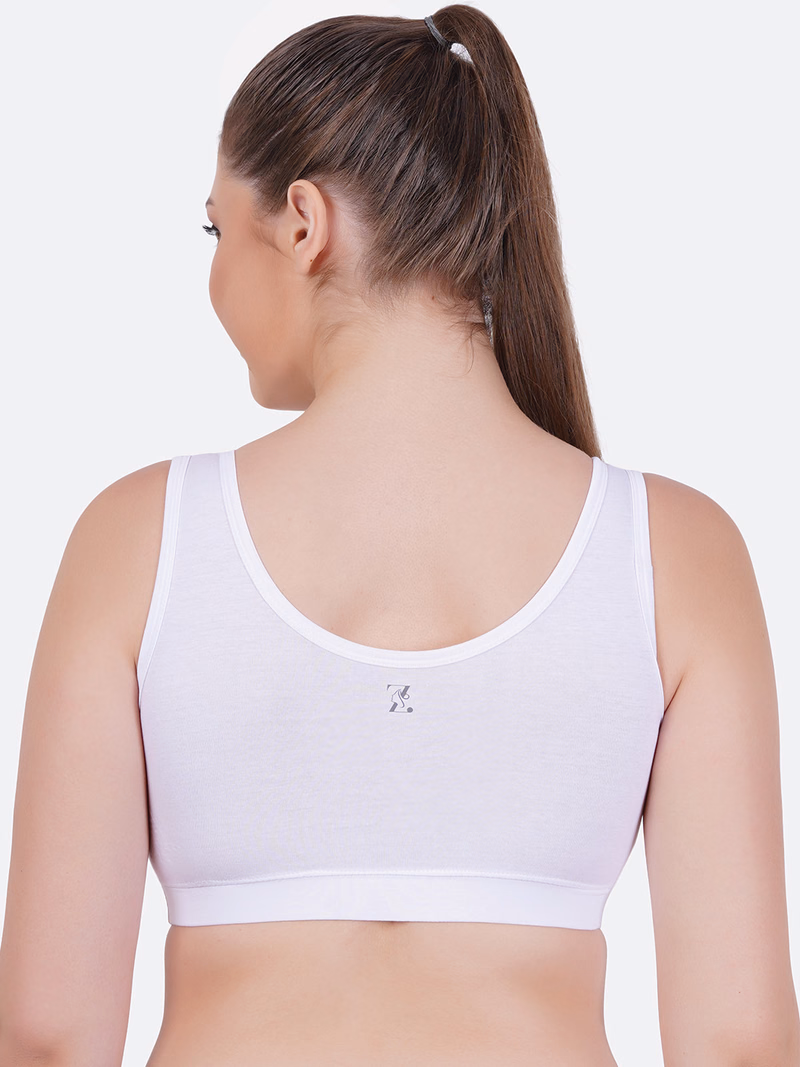 Zoom - White - Sport Bra - Z-1005