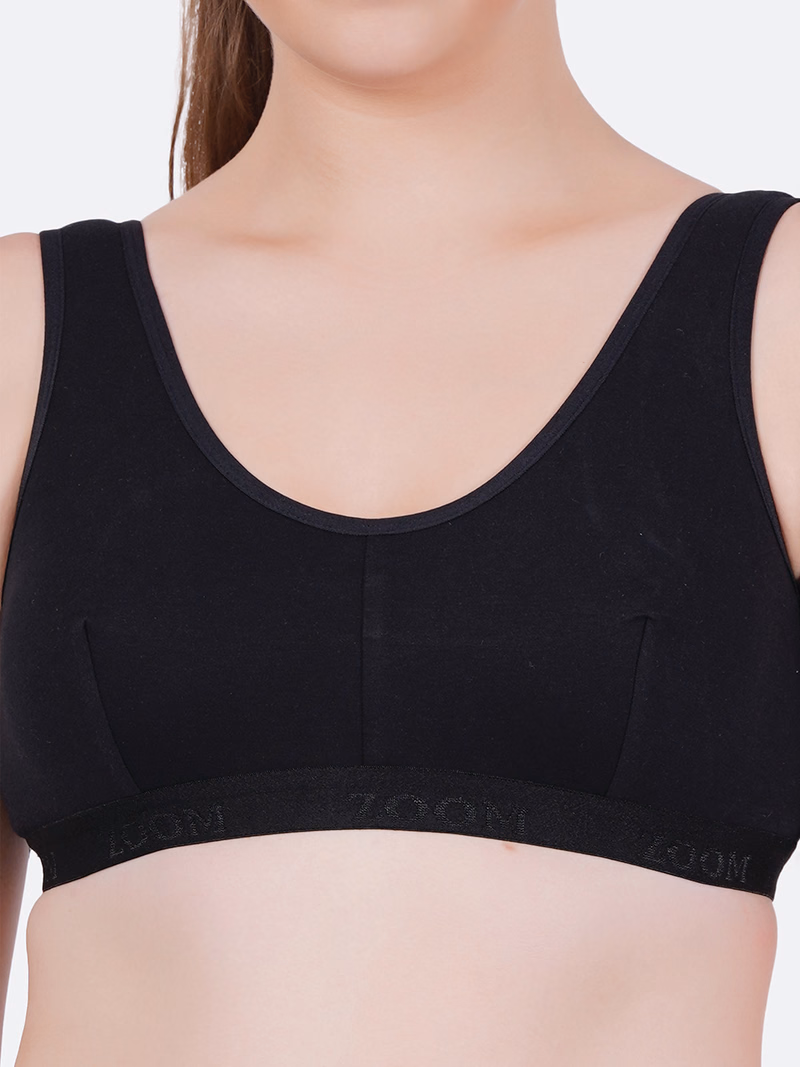 Zoom - Black - Sport Bra - Z-1007
