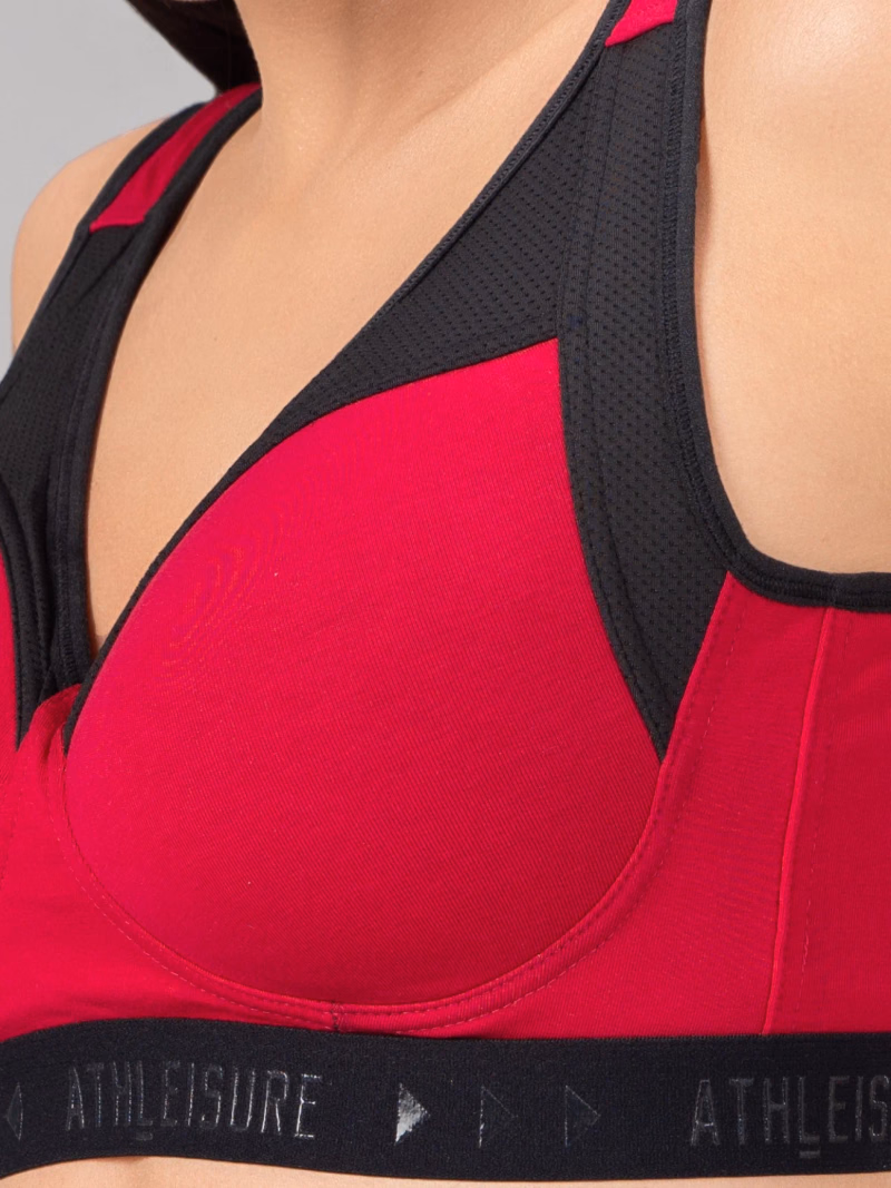 Lovable - Fuschia - Energy Sport Bra - Padded Non Wired Full Coverage Bra