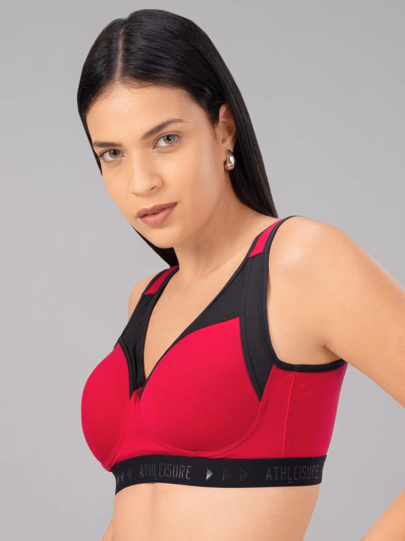 Lovable - Fuschia - Energy Sport Bra - Padded Non Wired Full Coverage Bra