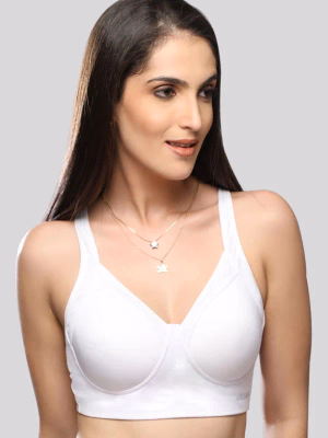 Lovable - White - Enlite Sport - Padded Non Wired Full Coverage Bra