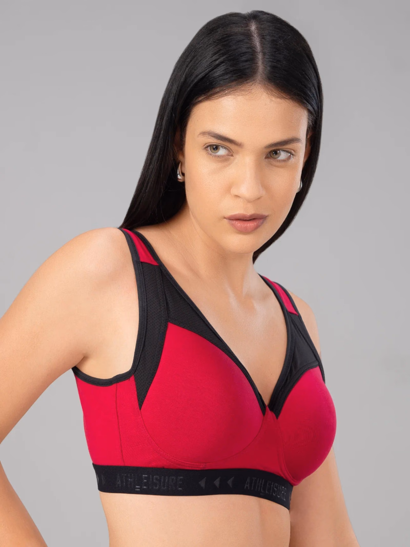 Lovable - Fuschia - Energy Sport Bra - Padded Non Wired Full Coverage Bra