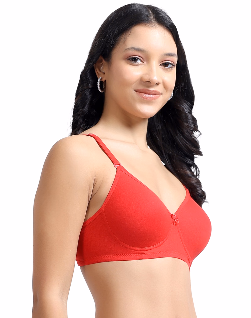 La-brary - Red - Honeybee - Pushup Padded T-Shirt Bra