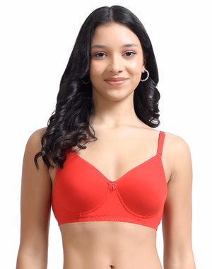 La-brary - Red - Honeybee - Pushup Padded T-Shirt Bra