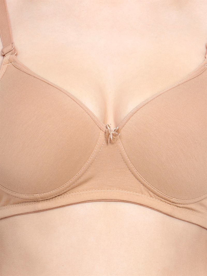 La-brary - Nude - Honeybee - Pushup Padded T-Shirt Bra
