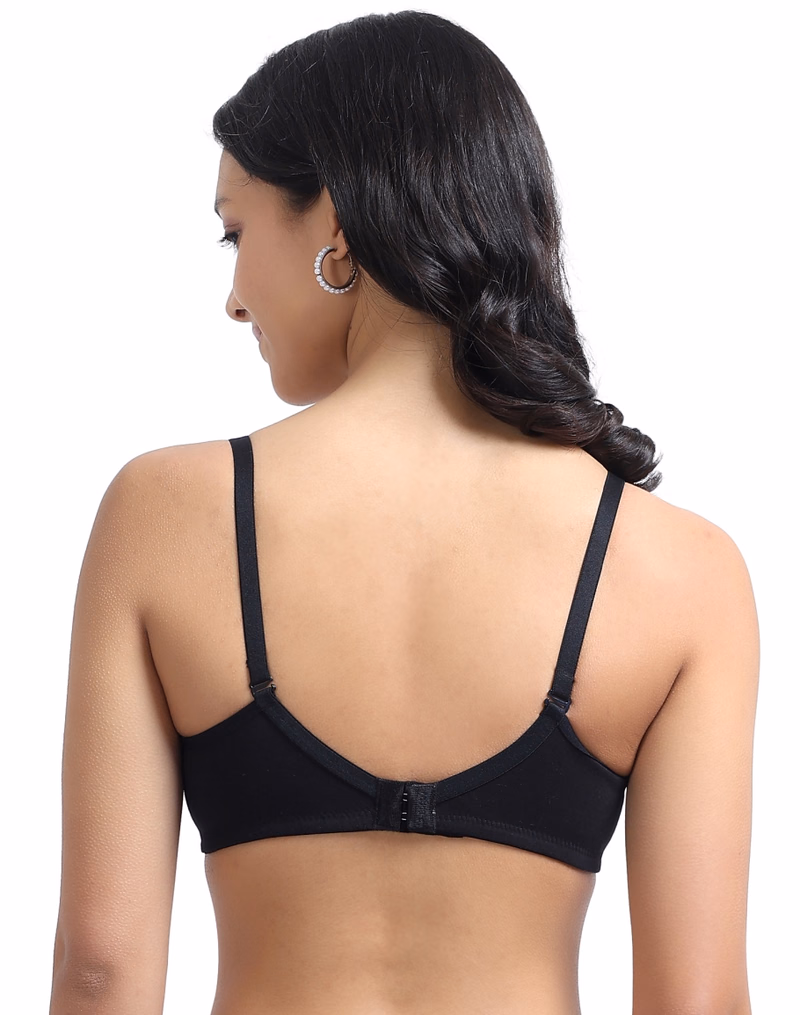 La-brary - Black - Honeybee - Pushup Padded T-Shirt Bra